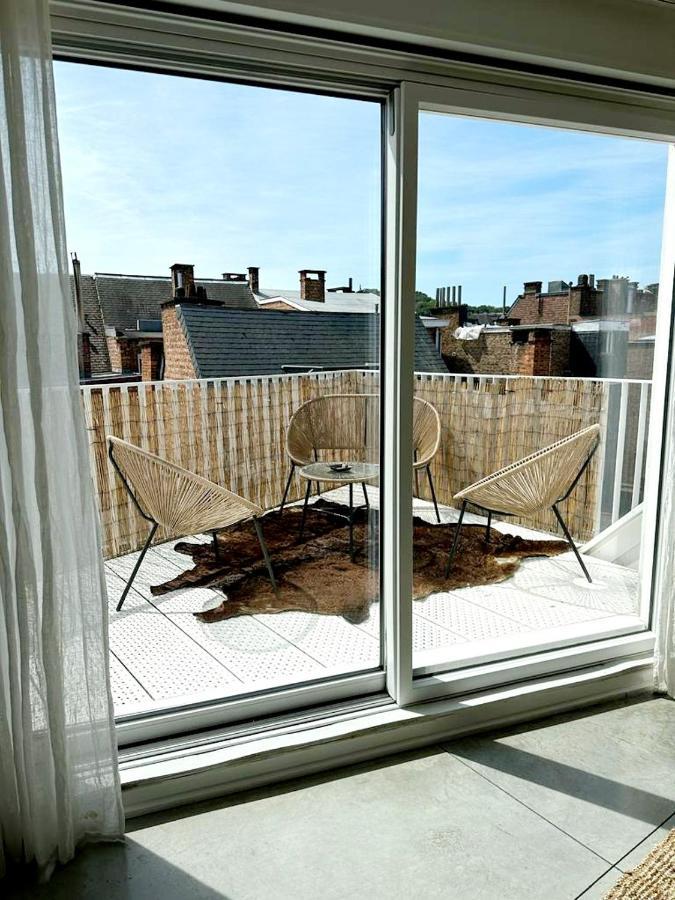 Penthouse Guiza Apartment Namur Bagian luar foto